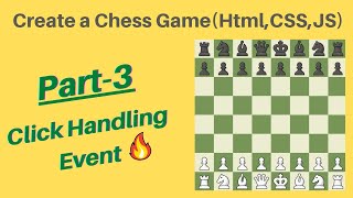 Create Chess game using HTML, CSS & Javascript! Tutorial in hindi! Part-3 Click Handling JS🤠🔥 #code