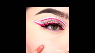 Pink Graphic Eyeliner#trending #eyeliner #glitter #fashion  #luxurylifestyle