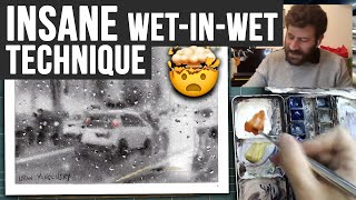 INSANE Wet in Wet Technique | Watercolor Lesson