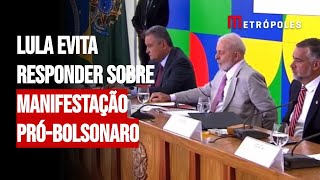 Lula evita responder sobre manifestação pró-Bolsonaro