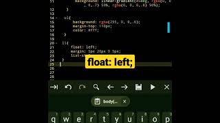 float: left; | css tutorial #shorts #html #css