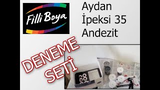 Filli Boya numune denemesi. Andezit 40 Andezit 10 Aydan İpeksi 35 Andezit 65 Andezit 35. #filliboya