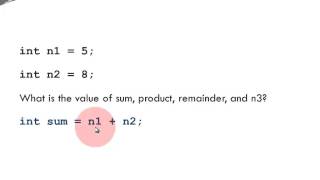 Java Basics - Arithmetic Operators