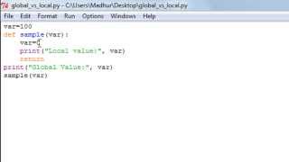 Python Programming Tutorial - 39: Global & Local Variables