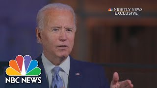 Exclusive One-On-One With Joe Biden: Extended Interview | NBC Nightly News