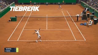 TIEBREAK - Stan Wawrinka Vs Roger Federer I Roland Garros I Expert Difficulty (PS5)