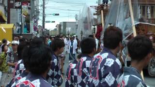 鹿島神宮 式年大祭御船祭2014　山車角内通り集合、砂切り　茨城県鹿嶋市00107