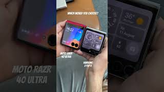 Samsung Z Flip 5 or Motorola Razr 40 Ultra - Which would you choose? #shorts