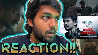 Kalaga Thalaivan Trailer | REACTION!! |  Udhayanidhi Stalin, Nidhhi| Magizh Thirumeni |Srikanth Deva