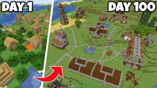 I Spent 100 Days Transforming a Village in Minecraft Hardcore