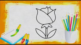 Drawing a flower Step by Step