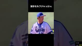 世にも奇妙な点の入り方#おすすめ #おもしろ #プロ野球好き #セルフジャッジ #友杉