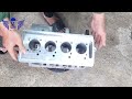 i made a 4 cylinder engine from scraps which were thrown away