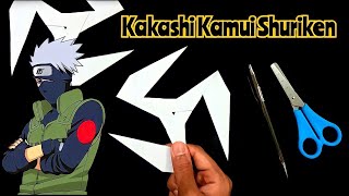 Tutorial: How To Make Kakashi's Kamui Shuriken From Paper. Ninja Star #Anime