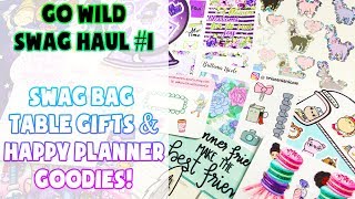 2019 GO Wild Swag #1: Swag Bag, Happy Planner Lifestyle + Table Goodies!