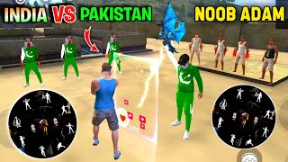 Free Fire Factory Roof Emote Fight 😈 INDIA 🇮🇳 Vs Pakistan 🇵🇰 1 vs 1 Emote Fight - Garena Free Fire🔥