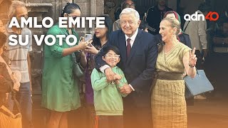 El Presidente Andrés Manuel López Obrador emite su voto | #LaFuerzaDeTuVoto