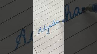 Adyasha❤️|| Name lettering ||#shorts #cursivewriting #lettering #satisfying #handwriting #cursive