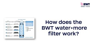 How does the BWT water+more filter work?