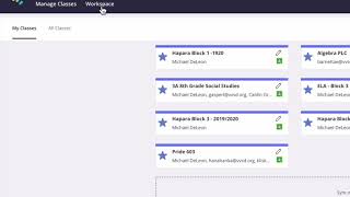 Hapara Teacher Dashboard - Google Classroom Import and Workspace Creation