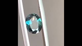 An oval cut 1.58ct Australian teal sapphire