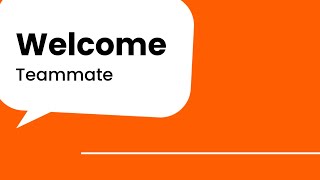 Welcome Teammate Video Template (Editable)