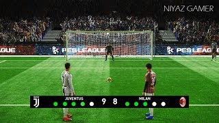 JUVENTUS vs MILAN | Penalty Shootout | PES 2019 Gameplay PC