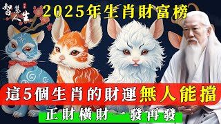 2025年生肖財富榜：這5個生肖的財運無人能擋，正財橫財一發再發 | 智慧人生-同修福慧