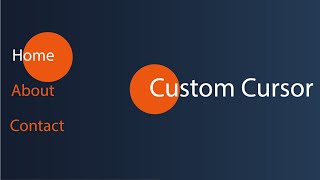 Custom Cursor using CSS & JavaScript