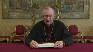 DICHIARAZIONE PAROLIN UCRAINA IN INGLESE 24 FEBBRAIO 2022