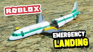 My Plane SNAPPED In Half When CRASH Landing In Emergency Landing (Roblox)