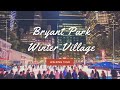 Evening walk at Bryant Park Winter Village, 2022. New York Christmas Market & Ice Rink!