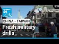 China announces fresh military drills around Taiwan • FRANCE 24 English