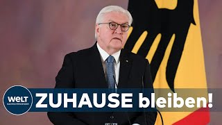 APPELL AUS BELLEVUE: Steinmeier ruft im Kampf gegen Corona zu mehr Homeoffice auf