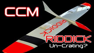 Un-Crating? Riddick RC slope gliders from CCM in Ukraine.