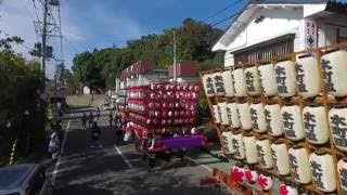 空撮：2016　福島県国見町　鹿島神社秋季例大祭　神輿、山車