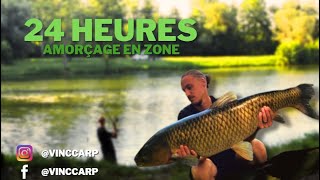 Pêche à la CARPE en MOINS DE 24H ! Technique d'amorçage EN ZONE !!