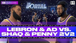 LeBron And Anthony Davis Vs Shaquille O'Neal x Penny Hardaway Shaq Diss The Lakers Cant Be Real