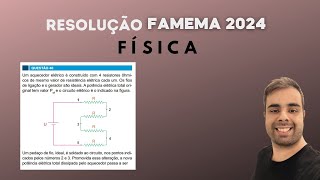 Famema 2024 Um aquecedor elétrico é construído com 4 resistores ôhmicos de mesmo valor de resistênci