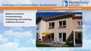 Cuxhaven: Moderne Komfort-Ferienwohnung, hochwertige Ausstattung, möblierte - FeWo-direkt.de Video