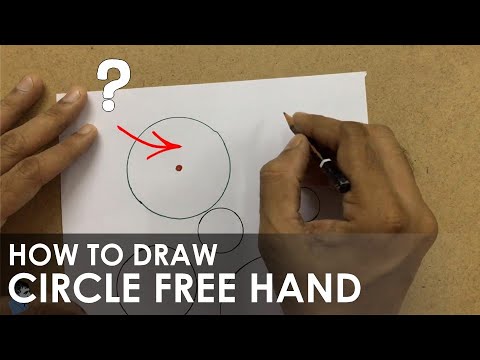 How To Draw A Perfect Circle Freehand ? - Small To Large Circle Tricks ...