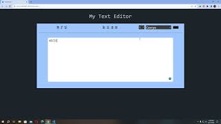 Responsive Text Editor Project | HTML, Tailwind CSS & Javascript