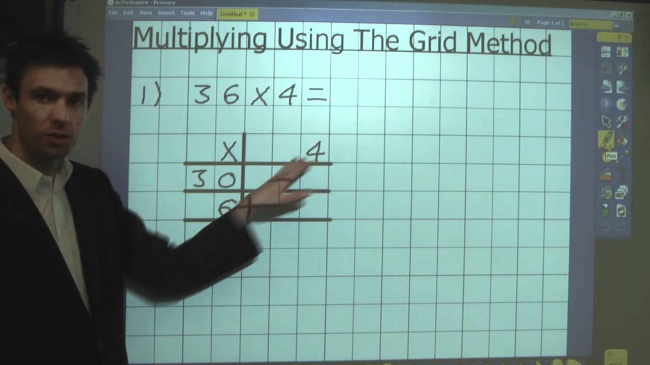 Grid Method Multiplication Youtube