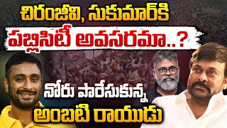 చిరంజీవి, సుకుమార్‌కి పబ్లిసిటీ అవసరమా..? || Ambati Rayudu Controversial Comments On Chiranjeevi