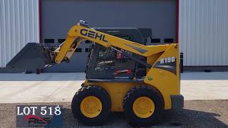 Lot 518, 2018 Gehl R190 Skid Loader