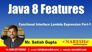 Java 8.0 Features | Functional Interface Lambda Expression Part-1 | by Mr.Satish Gupta