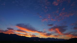 台風一過、夕暮れの安曇野には涼しい風が吹いていました