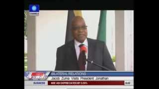 Jacob Zuma visits President Jonathan