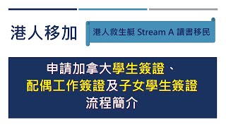 申請加拿大學生簽證、配偶工簽及子女學簽流程簡介 - DIY申請讀書移民加拿大第五步