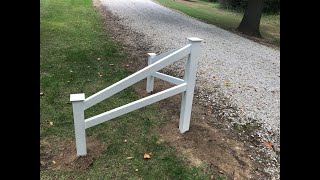 OldGuyDIY Install Menard's Vinyl Corner Fence 3 Posts, 4 Laterals, Square PVC On 16\